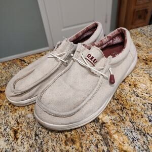 Reef Cushion Coast TX Casual Sneakers Tan Jute Slip On Men's Size US 10